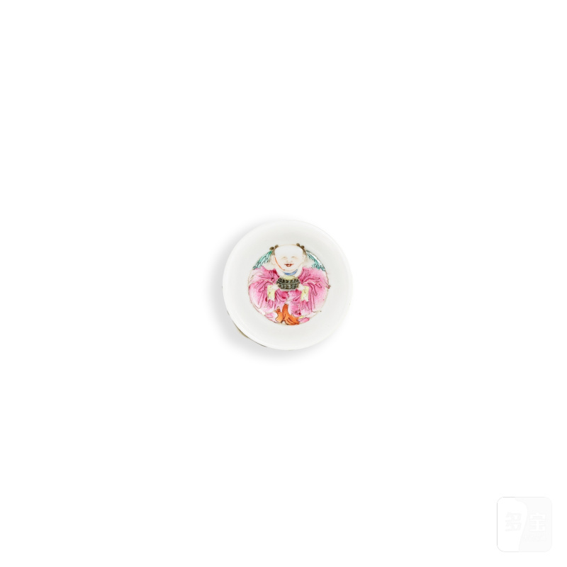A set of famille-rose 'immortals' cups, Marks and period of Jiaqing | 清嘉慶 粉彩群仙祝壽套杯 《嘉慶年製》款 - 图4